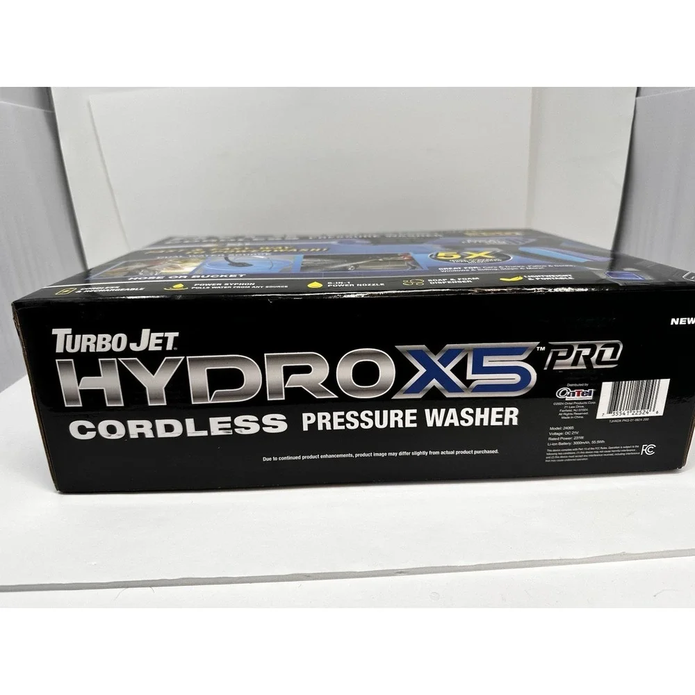 Turbo Jet Hydro X5 Pro Portable Cordless Pressure Washer Battery Powered - NEW